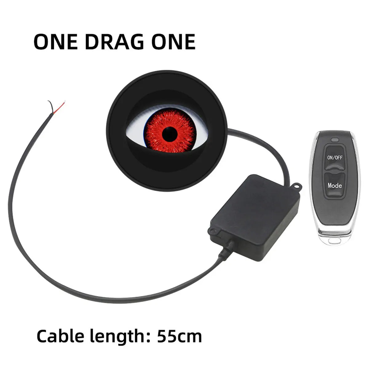 12V Devil Eye 6 Modes With Remote Control Car Led Fog Light Demon Eyes for Cars Motorcycle Dynamic Flashing Led Headlight Lamp