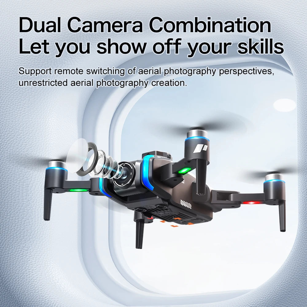 New Model XT808 Drone Professional with 4K HD Dual Camera Quadcopter UAV Remote Control Helicopter FPV Gift Drone with Screen