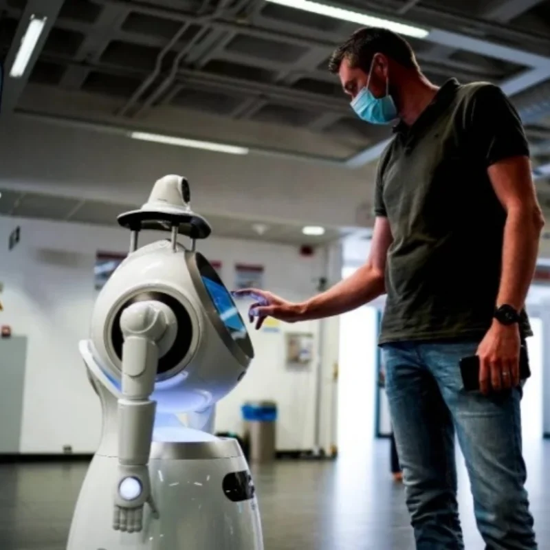 AI Commercial Reception Robot | Humanoid Service Robot for Restaurants, Hotels & Public Spaces | AIOT | IP54