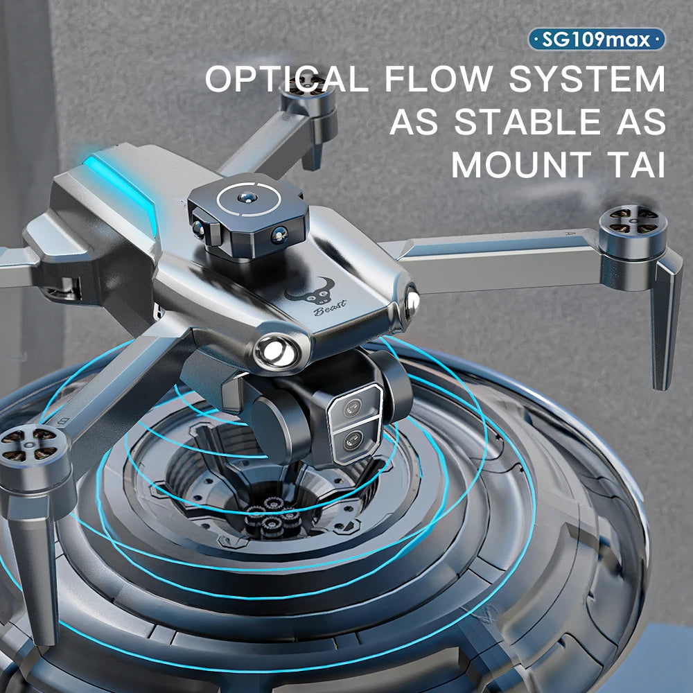 2025 Hot Sale SG109MAX Advanced GPS Screen Remote Control Drone with 4-Axis Flight Brushless Motors Foldable Professional Drone