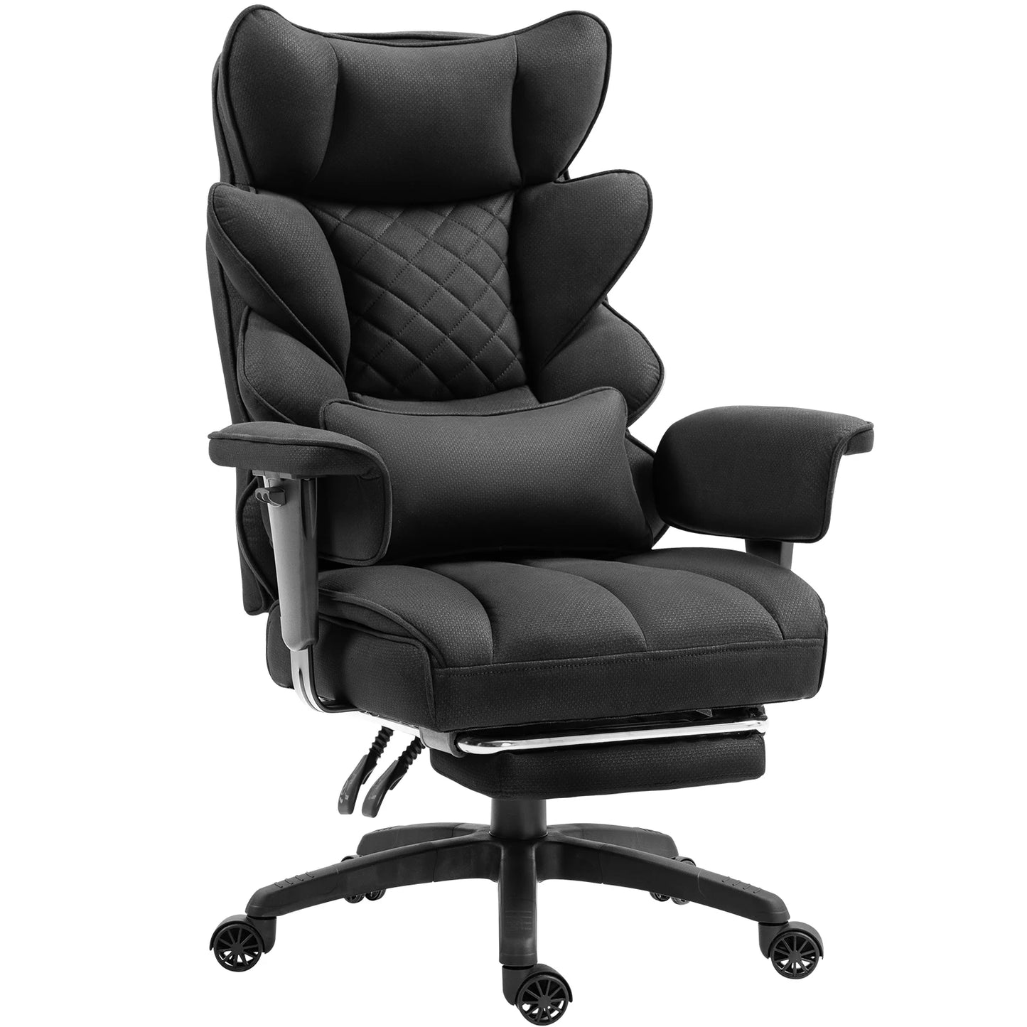 Dowinx Big and Tall Office Chair with Pocket Spring Cushion and Lumbar Support,High Back Computer Gaming Chair with Armrests