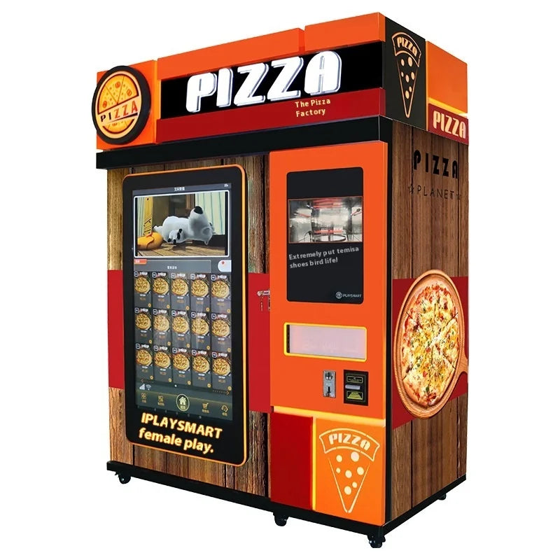 Pizza Vending Machine, Pizza Machine With Oven, Heated And Cooked Pizza, Pizza Machine