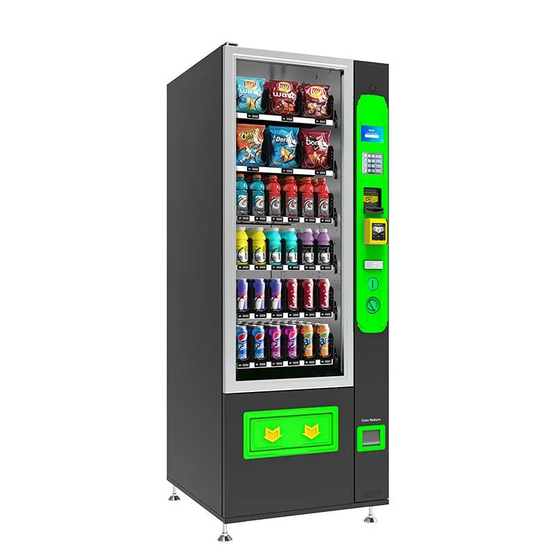 Snack And Drink Small Vending Machine Automatic Professional Black Vending Machine For Sale