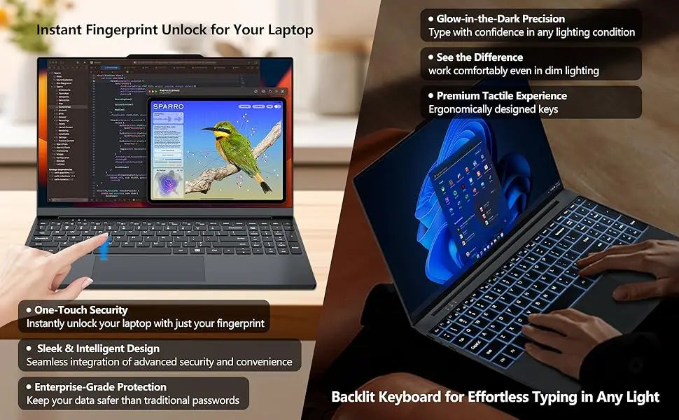 ACEKAMAS 15.6" Gaming Laptop intel Core i9 10980HK IPS 1920*1080 Notebook Gamer 16GB RAM 1TB SSD Windows 11 Pro Office Laptop PC