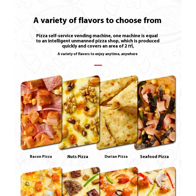 Pizza Vending Machine, Pizza Machine With Oven, Heated And Cooked Pizza, Pizza Machine