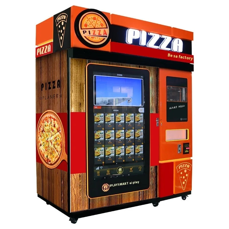 Pizza Vending Machine, Pizza Machine With Oven, Heated And Cooked Pizza, Pizza Machine
