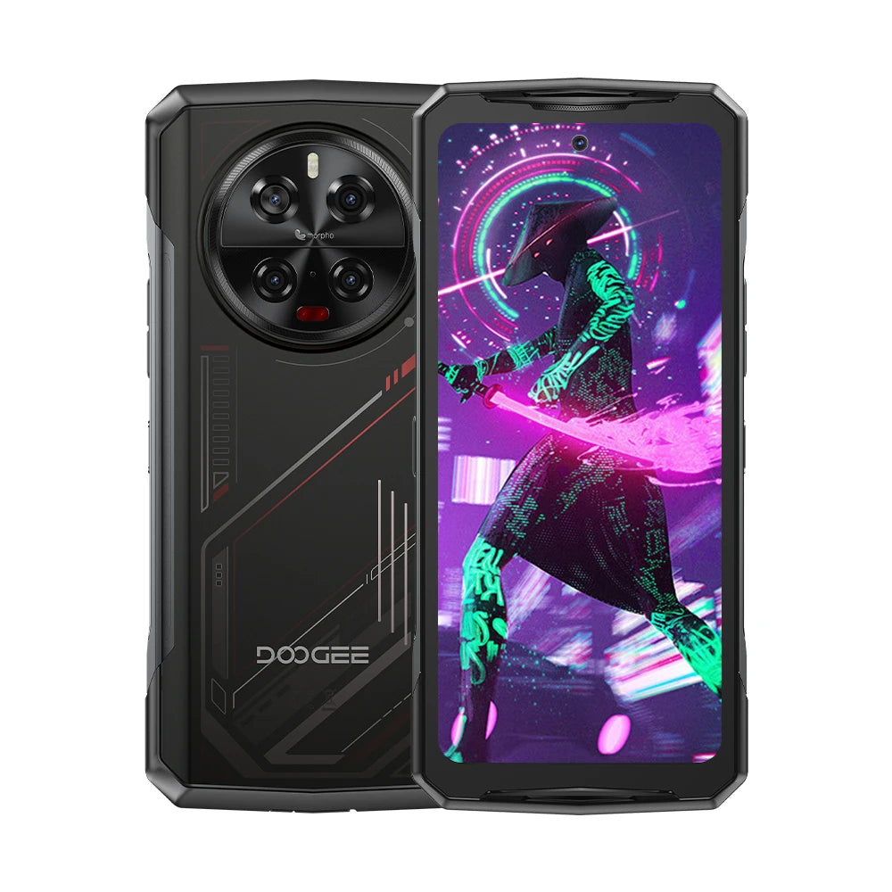 DOOGEE V40 5G Rugged Phone 6.78" FHD 120Hz Display Dimensity 7300 5G 12GB+512GB 8680mAh Battery 108MP Camera NFC Android 14