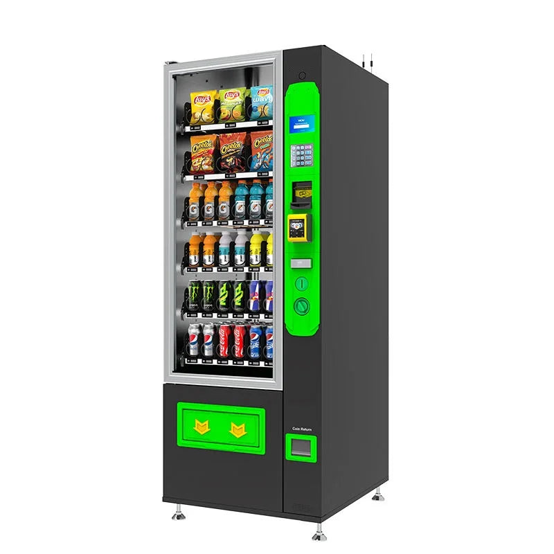 Snack And Drink Small Vending Machine Automatic Professional Black Vending Machine For Sale