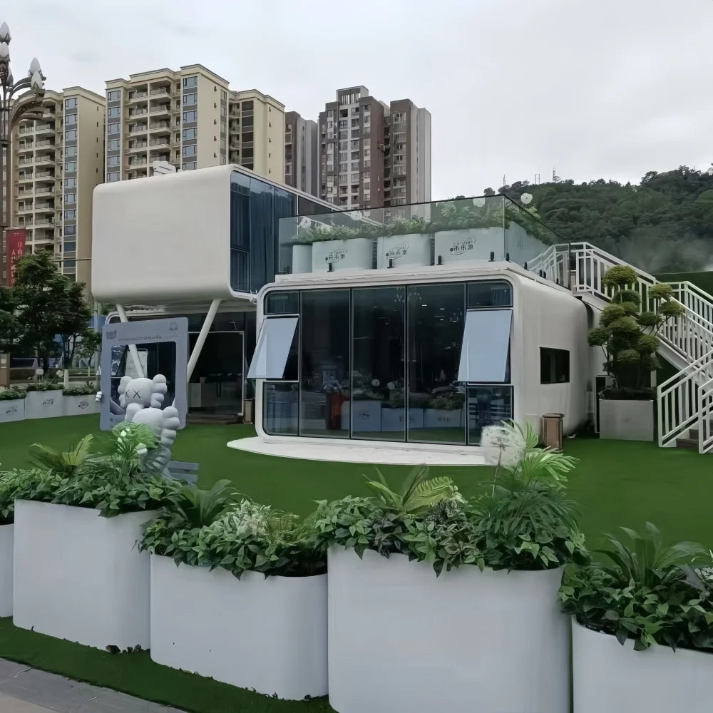 Modern Luxurious Camping Space Capsule House | Prefabricated, Fashion Design, With Intelligent System