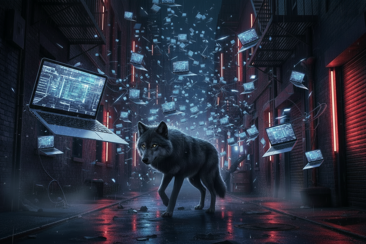 Laptops, computers and pc equipment... hunt and howl to modern times