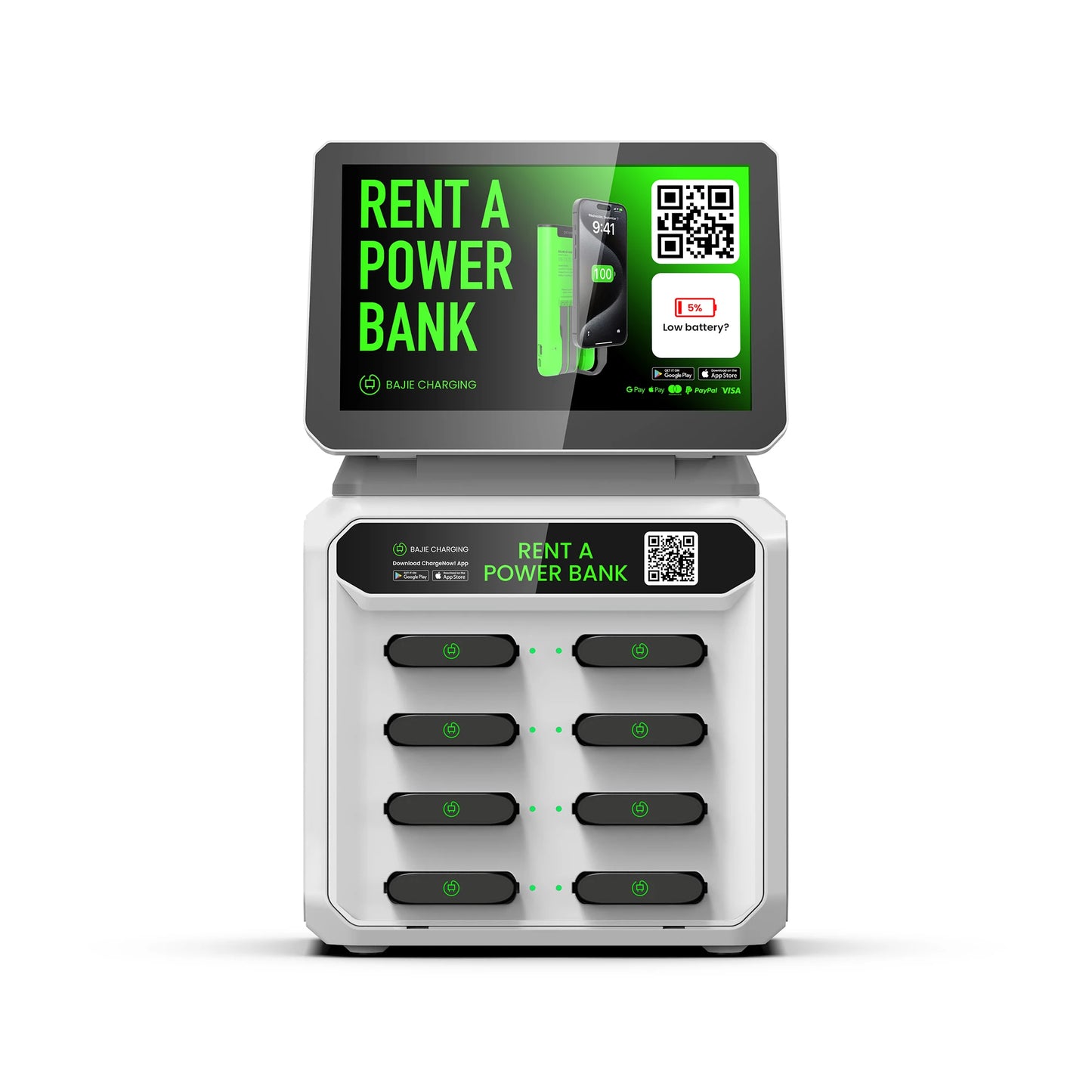Bajie Commercial Fast Charging Vending Machine with 8 PCS Power Bank Easy Rent Power Banks & Power Station Product