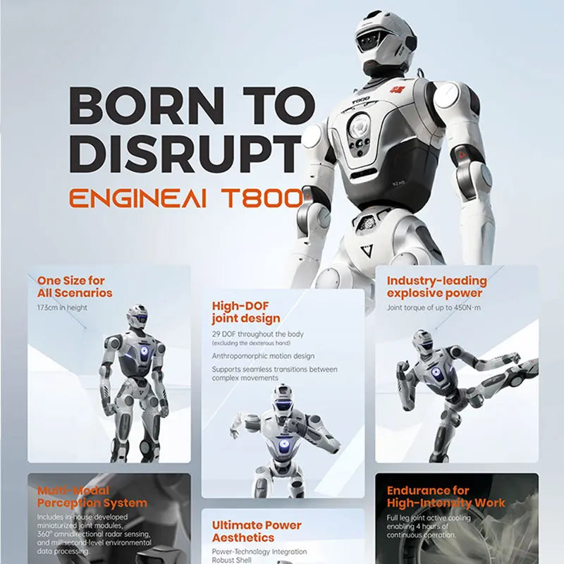 Engine AI Industrial Humanoid Robot | Elite High-Tech Programmable Robot for Advanced Operations