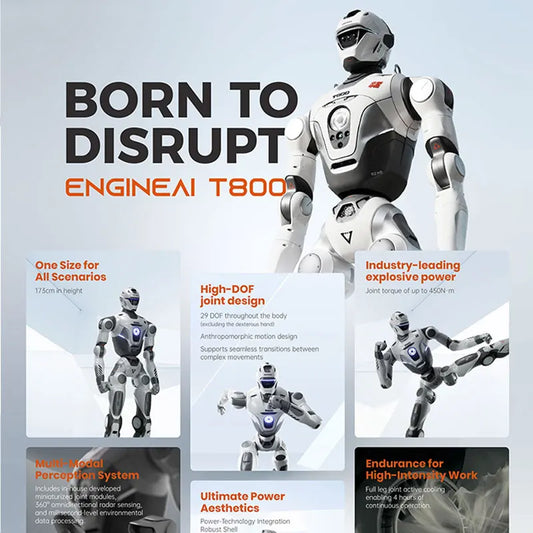 Engine AI Industrial Humanoid Robot | Elite High-Tech Programmable Robot for Advanced Operations