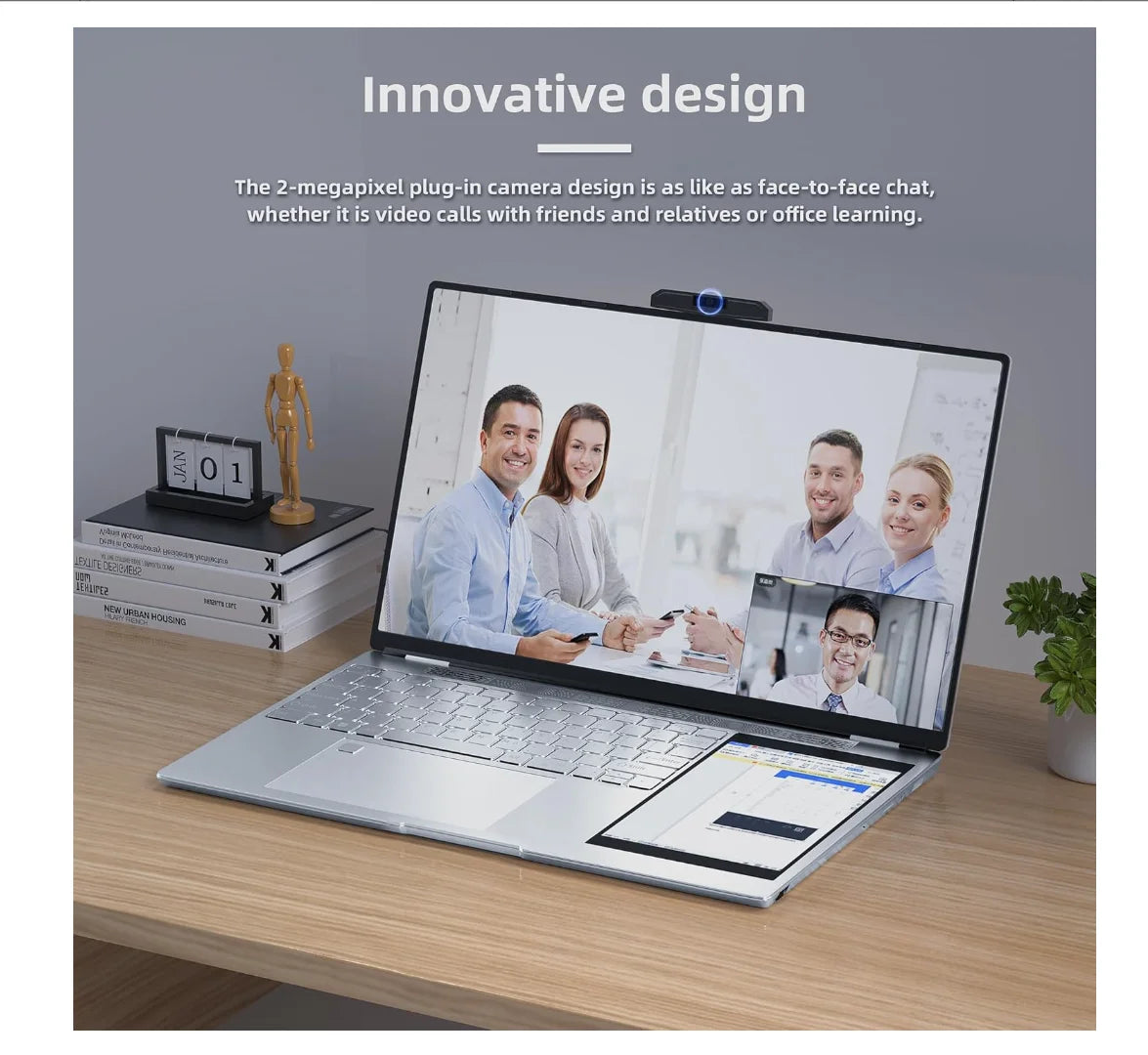 Super Cheap Hot Selling Computer Factory Cheapest N95 Dual-screen 15.6 "+7" Laptop Business Laptop Win 11 Intel Business Laptop