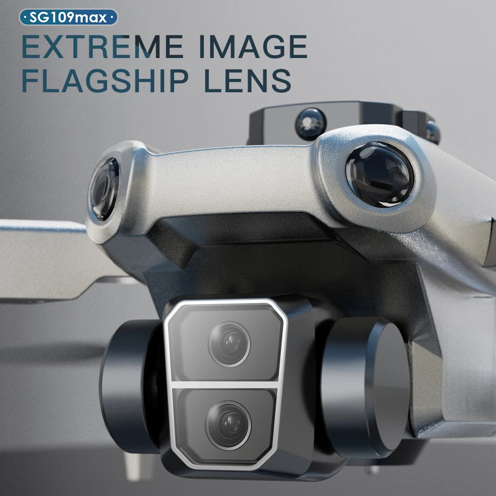 2025 Hot Sale SG109MAX Advanced GPS Screen Remote Control Drone with 4-Axis Flight Brushless Motors Foldable Professional Drone