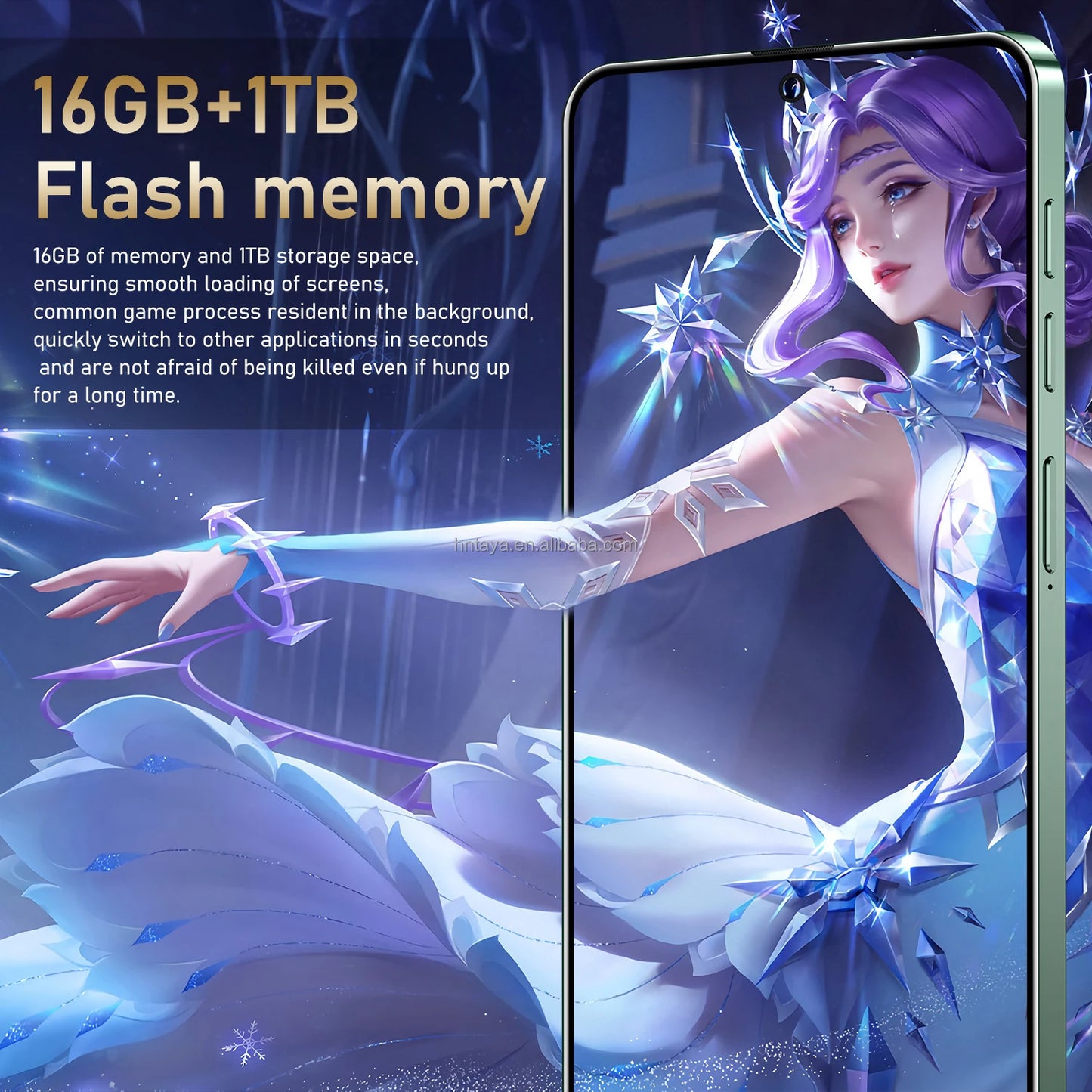 Oem 2024 New Product I16 Pro Max Mobile Phones 5g Smartphone 16gb+1tb Full LCD Screen ChatGPT4.5 Cell Phones