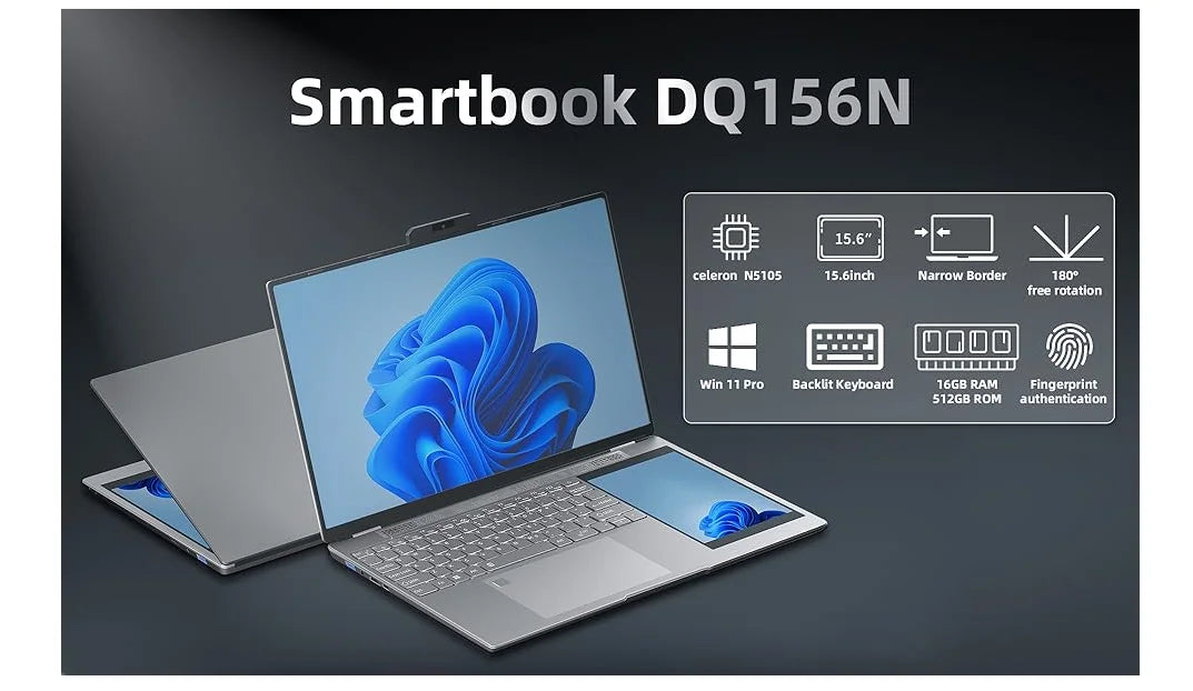 Super Cheap Hot Selling Computer Factory Cheapest N95 Dual-screen 15.6 "+7" Laptop Business Laptop Win 11 Intel Business Laptop