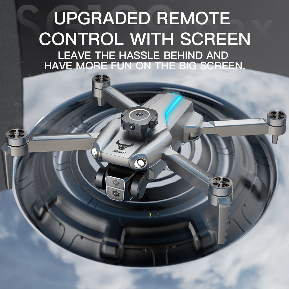 2025 Hot Sale SG109MAX Advanced GPS Screen Remote Control Drone with 4-Axis Flight Brushless Motors Foldable Professional Drone