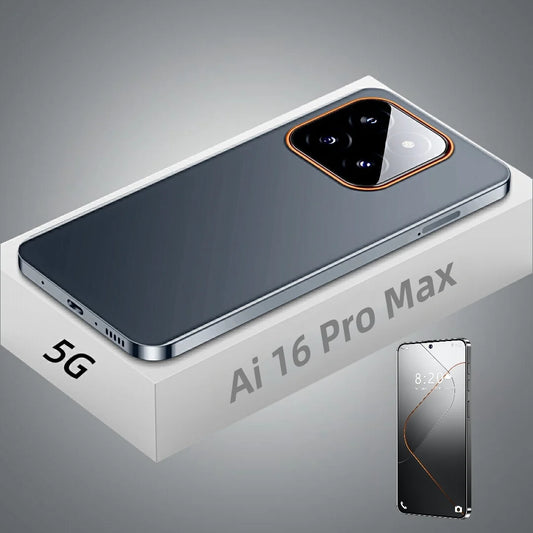 Oem 2024 New Product I16 Pro Max Mobile Phones 5g Smartphone 16gb+1tb Full LCD Screen ChatGPT4.5 Cell Phones