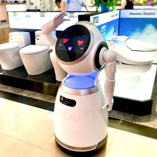AI Commercial Reception Robot | Humanoid Service Robot for Restaurants, Hotels & Public Spaces | AIOT | IP54