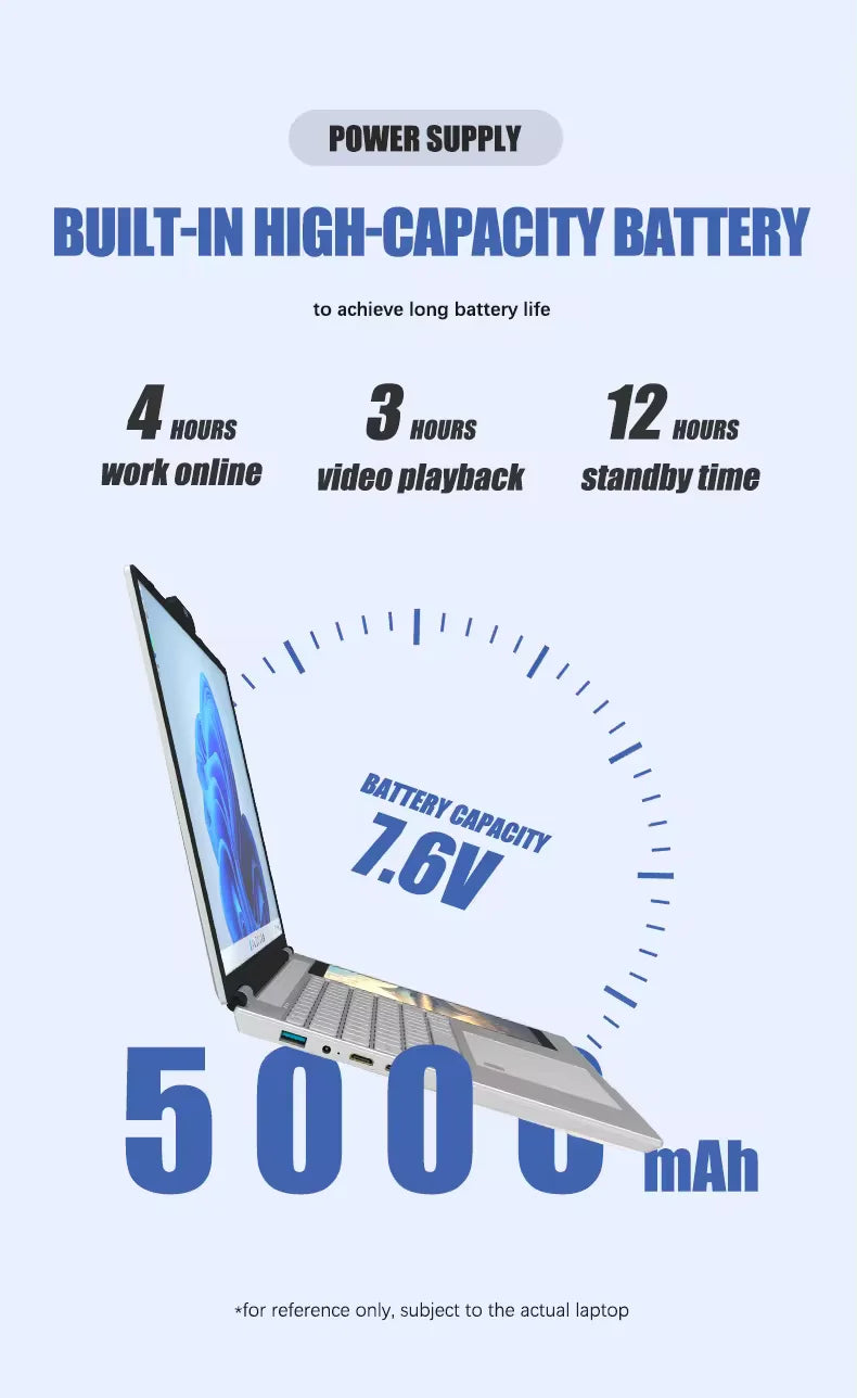 Super Cheap Hot Selling Computer Factory Cheapest N95 Dual-screen 15.6 "+7" Laptop Business Laptop Win 11 Intel Business Laptop