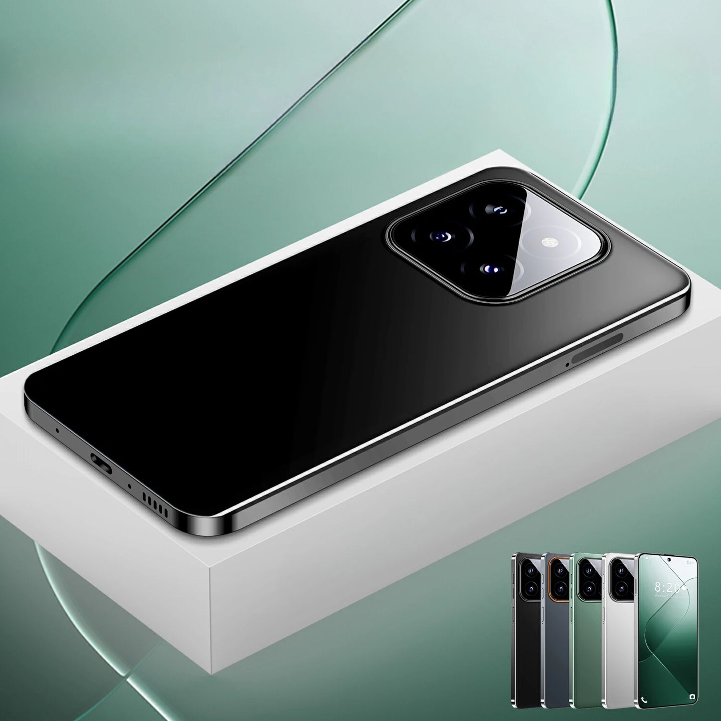 Oem 2024 New Product I16 Pro Max Mobile Phones 5g Smartphone 16gb+1tb Full LCD Screen ChatGPT4.5 Cell Phones