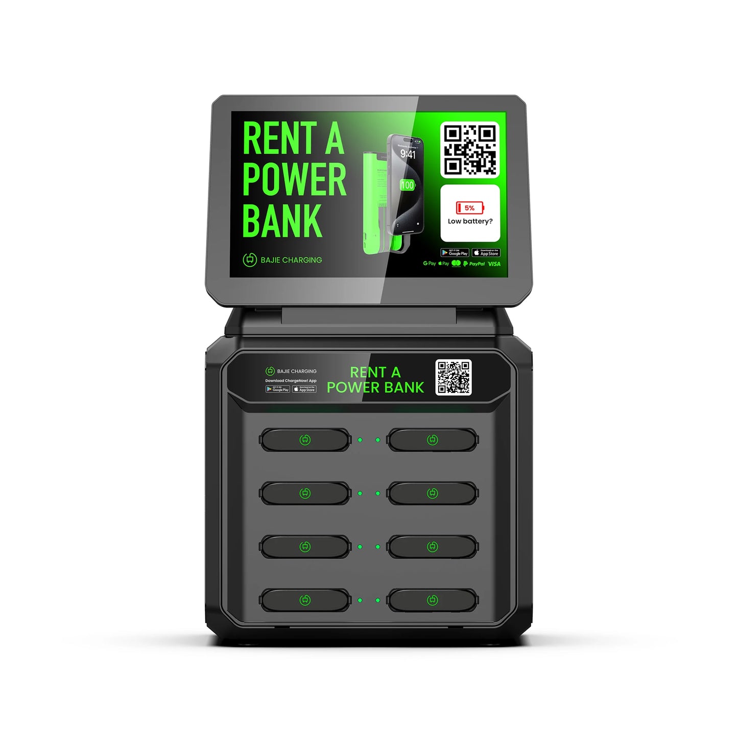 Bajie Commercial Fast Charging Vending Machine with 8 PCS Power Bank Easy Rent Power Banks & Power Station Product