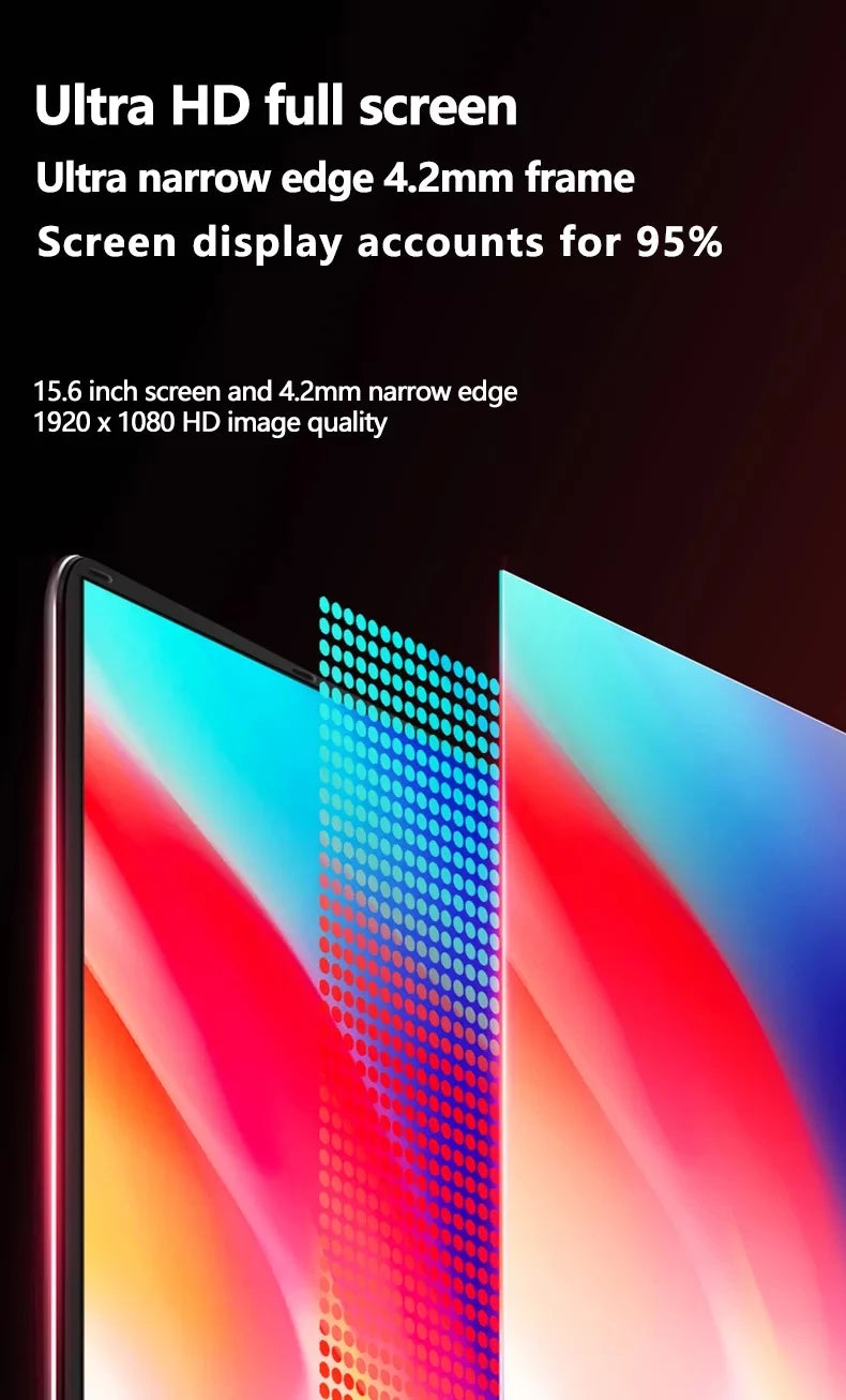 Win 10 Pro Laptop, 15.6" FHD IPS Display, 12G RAM with N5095 Notebook Portable Gaming Laptop