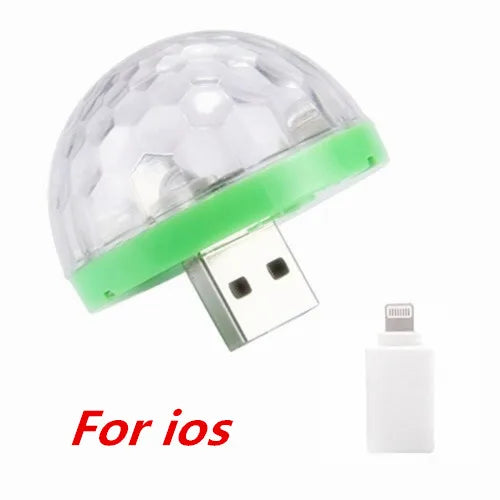 USB Mini Disco Lights,Portable Home Party Light,DC 5V USB Powered Led Stage Party Ball DJ Lighting,Karaoke Party Led Christmas