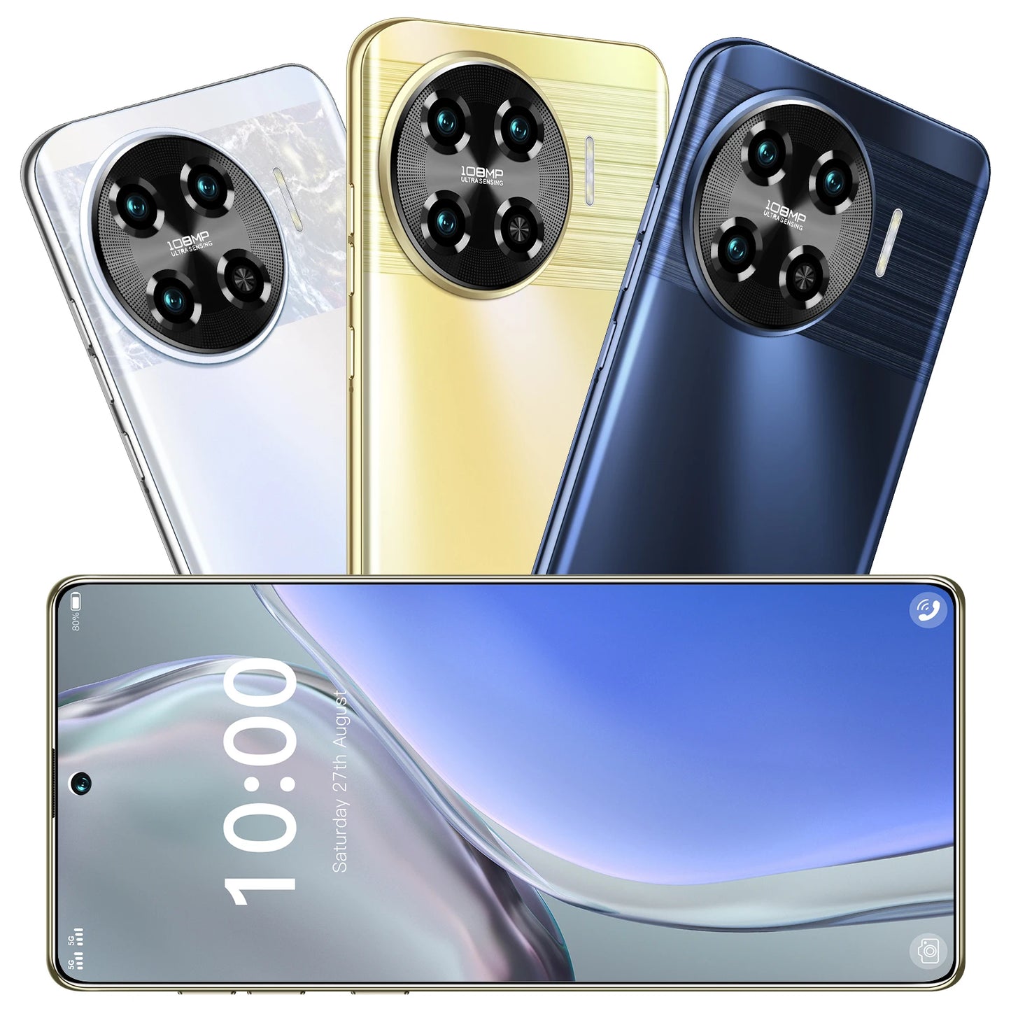 Spark20 Pro 5G Android Smartphone 16GB+1TB Dual SIM Large Battery HD Screen Dual Language Support (English) 65W Quick Charging