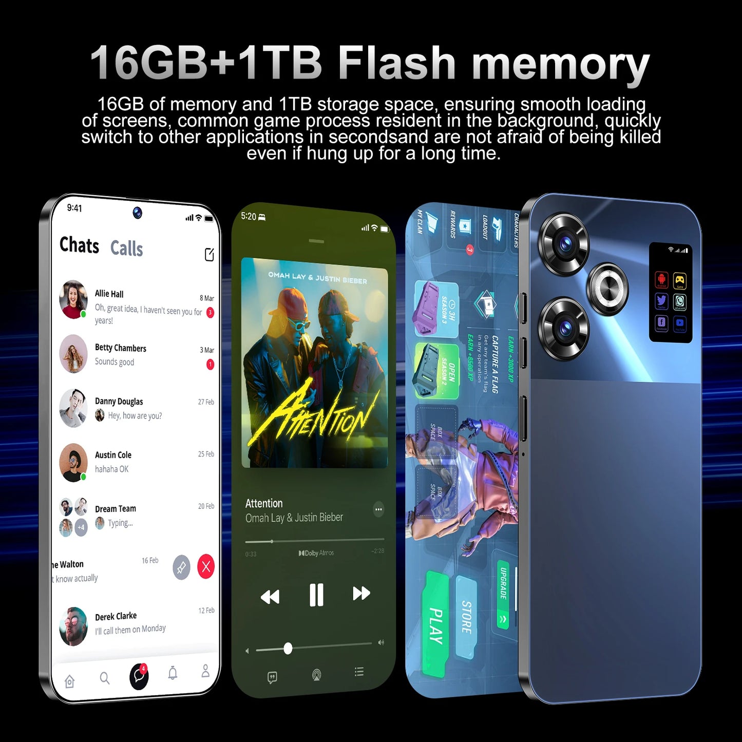 F6 Pro Straight Talk Compatible 5G Smartphone Snapdragon 8 Gen3 108MP Rear Camera 1TB Internal Storage Android 14 60Hz Display