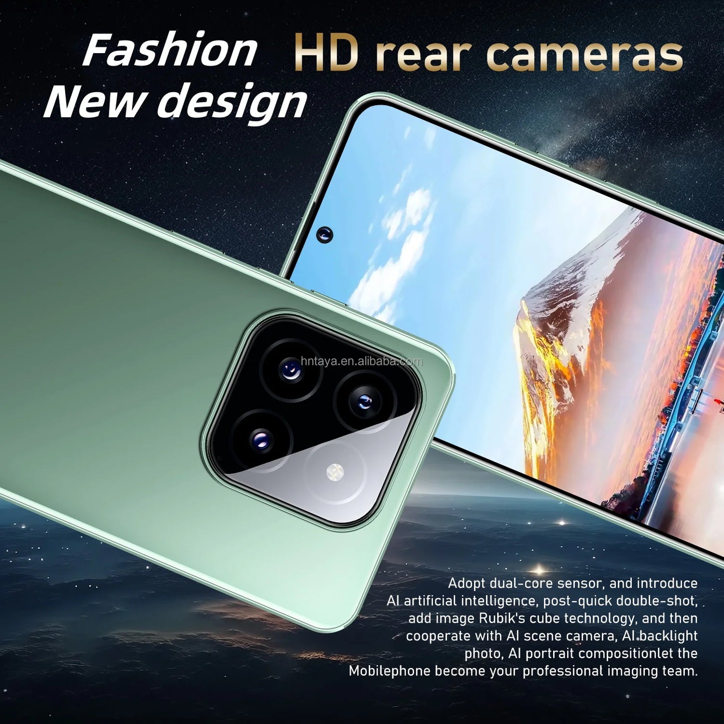 Oem 2024 New Product I16 Pro Max Mobile Phones 5g Smartphone 16gb+1tb Full LCD Screen ChatGPT4.5 Cell Phones