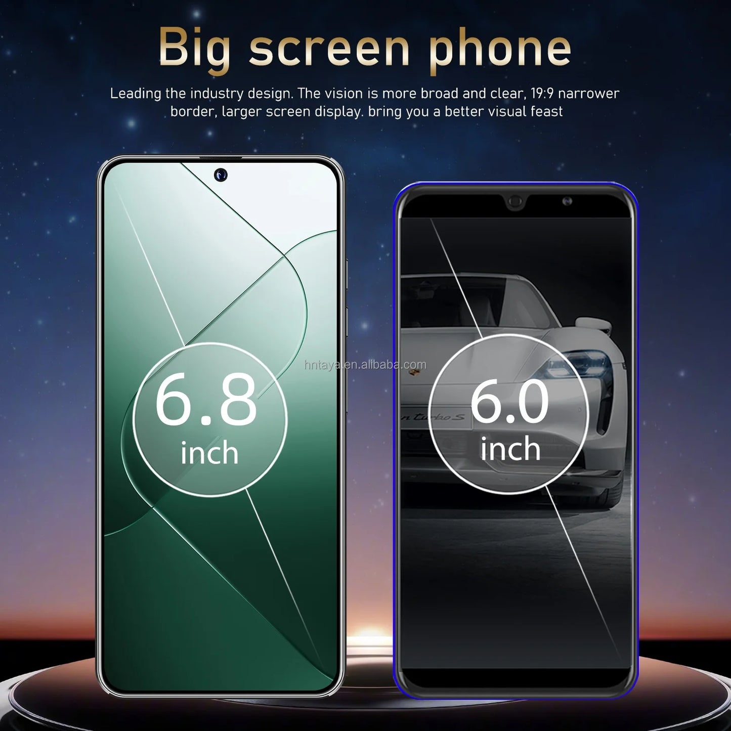 Oem 2024 New Product I16 Pro Max Mobile Phones 5g Smartphone 16gb+1tb Full LCD Screen ChatGPT4.5 Cell Phones