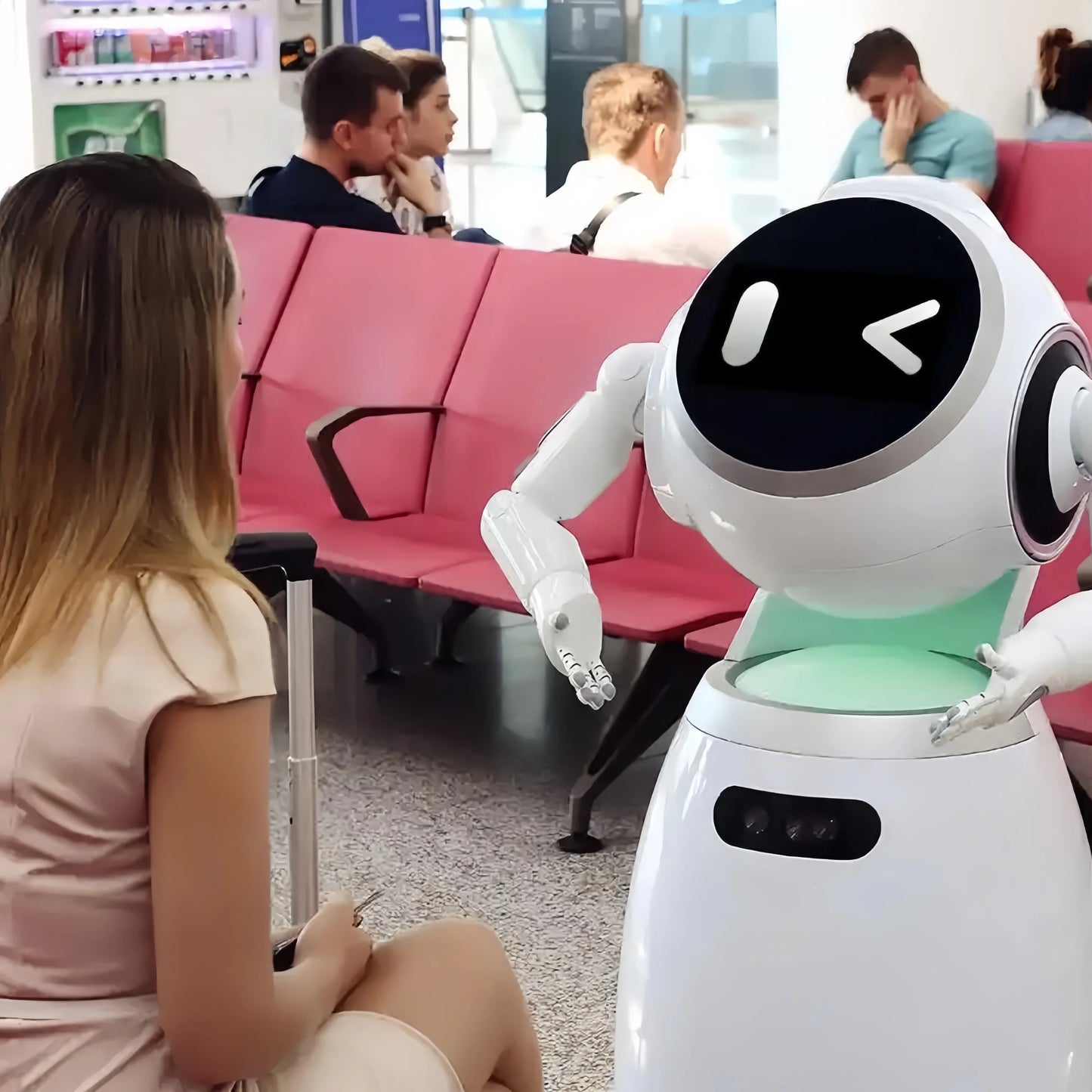 AI Commercial Reception Robot | Humanoid Service Robot for Restaurants, Hotels & Public Spaces | AIOT | IP54