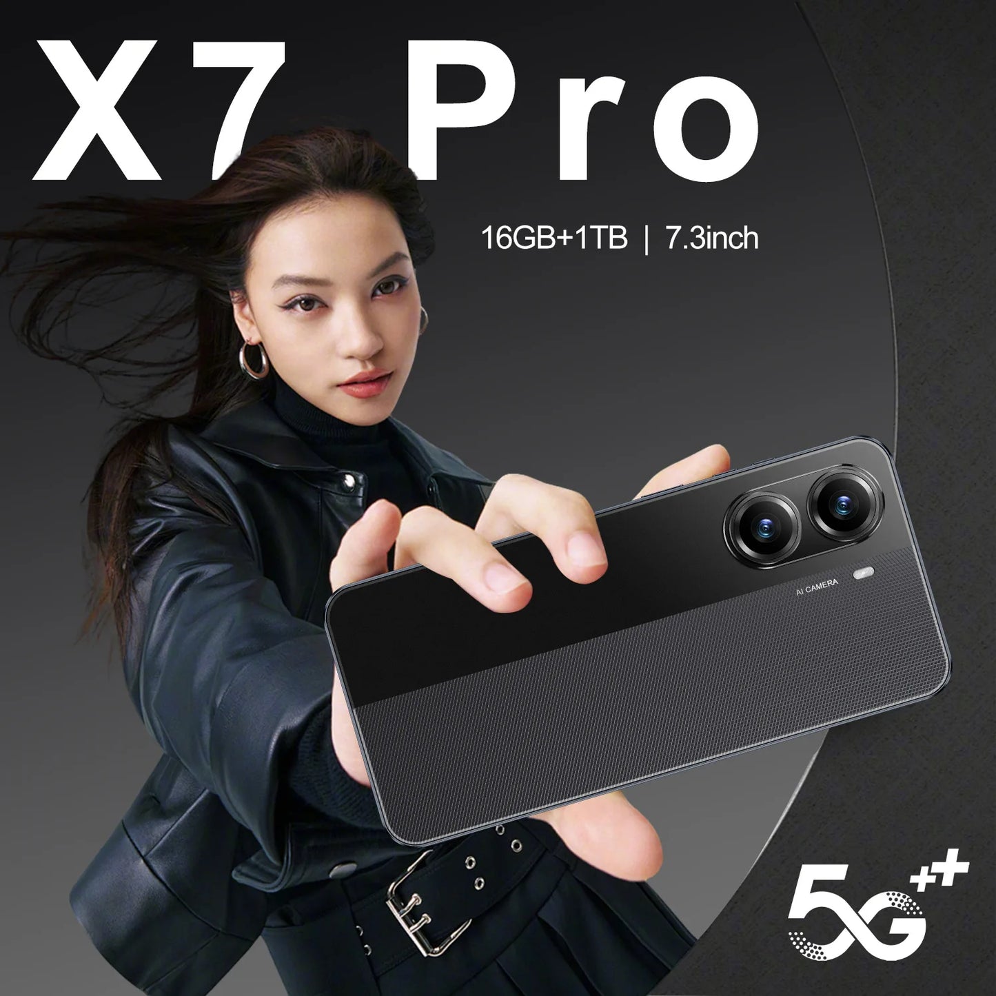 X7 Pro  Android Operation System Smartphone 16GB+1TB Octa Core 5000mAh 5G 5G Mobile Phone Beautiful Camera
