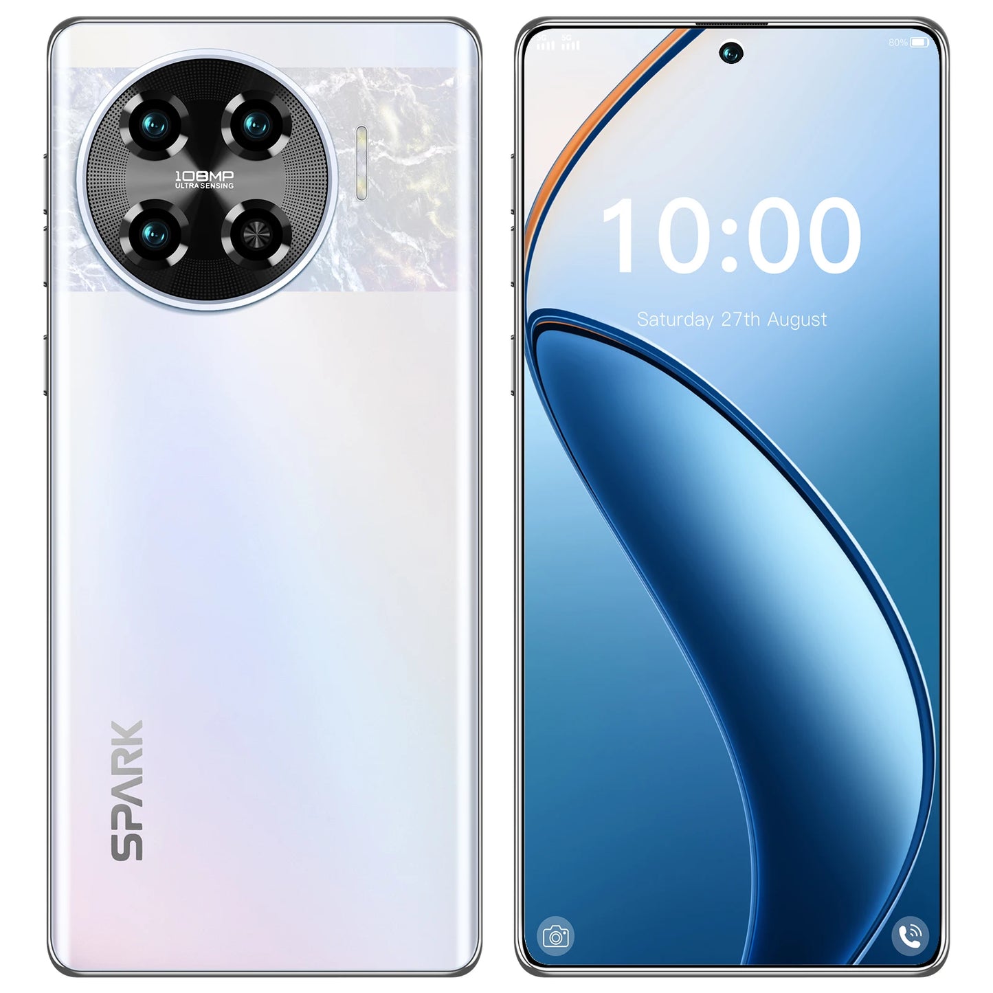 Spark20 Pro 5G Android Smartphone 16GB+1TB Dual SIM Large Battery HD Screen Dual Language Support (English) 65W Quick Charging
