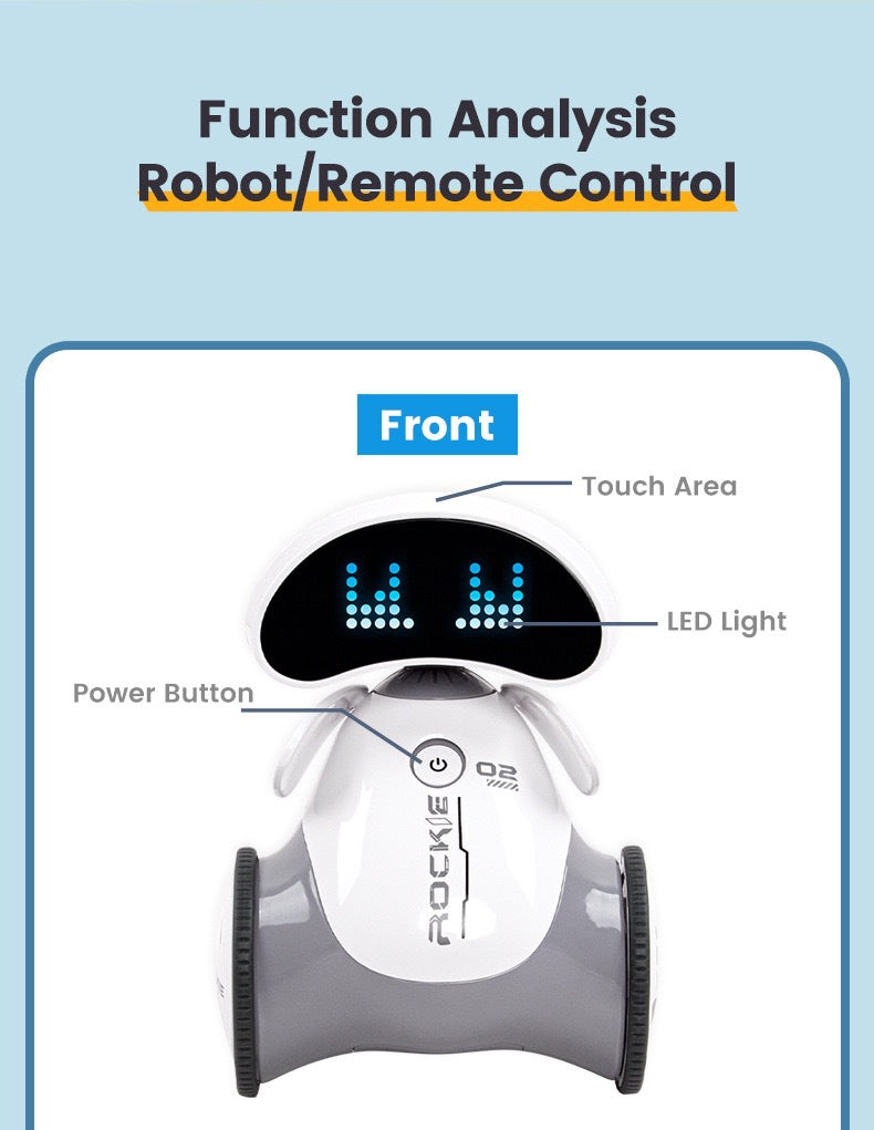 Intelligent Programming Robot | Parent-Child Interaction, Light and Music Dancing, Infrared Touch Sensor, Remote Control Robot