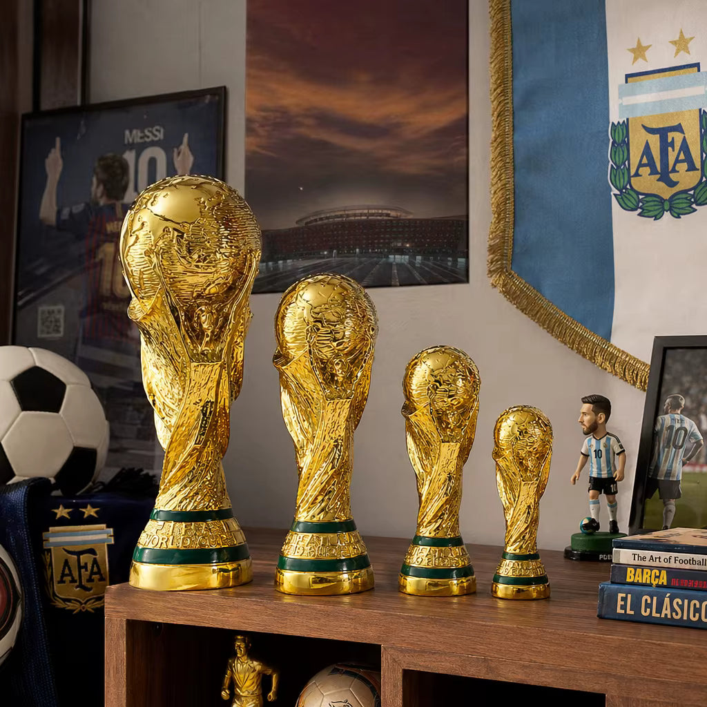 FIFA World Cup 2026 Trophy Replica | Golden Resin Collectible | Football Fan Gift | Desk Decor Souvenir
