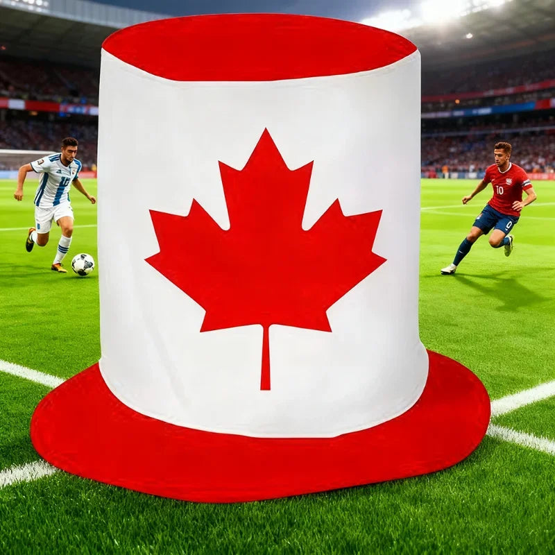 2026 World Cup National Team Flag Top Hat | Football Fan Party Hat | Carnival & Celebration Accessory