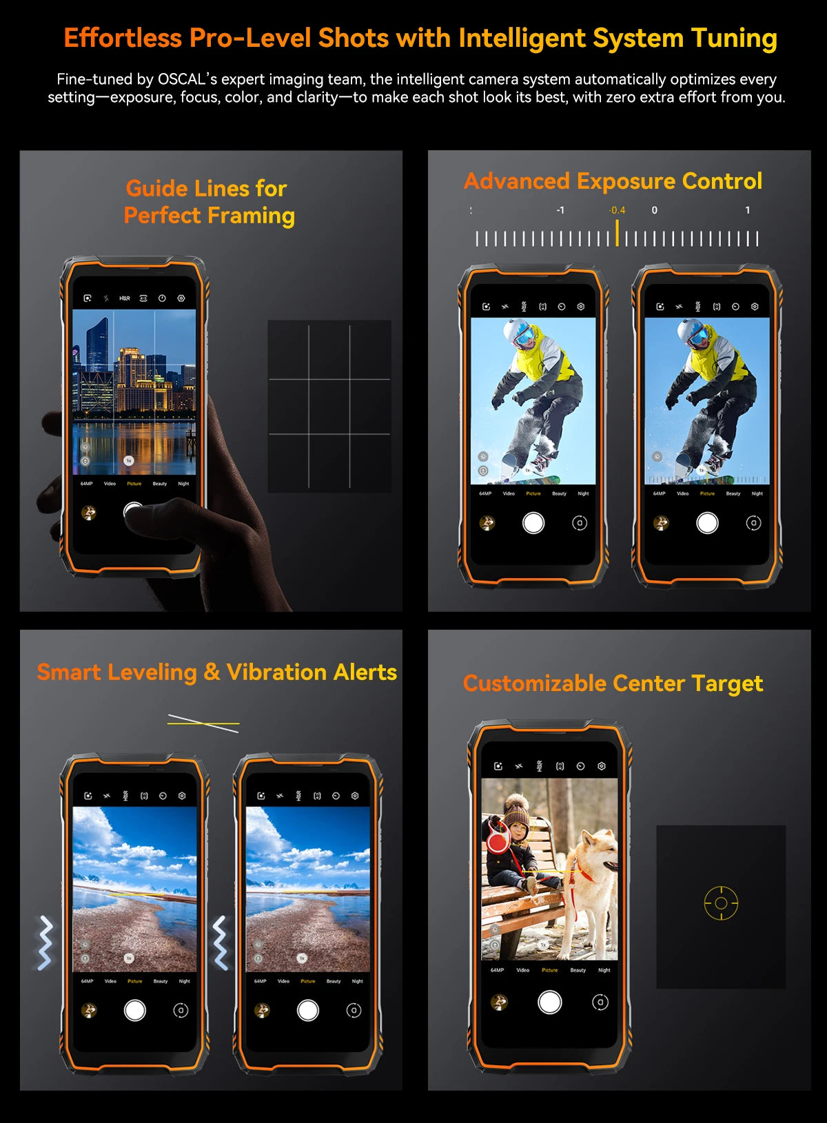 【World premiere】Blackview Oscal TANK 1 Rugged SmartPhone 5G MediaTek Dimensity 7050 6.78" 2.4K 120Hz Display 20000mAh NFC 64MP