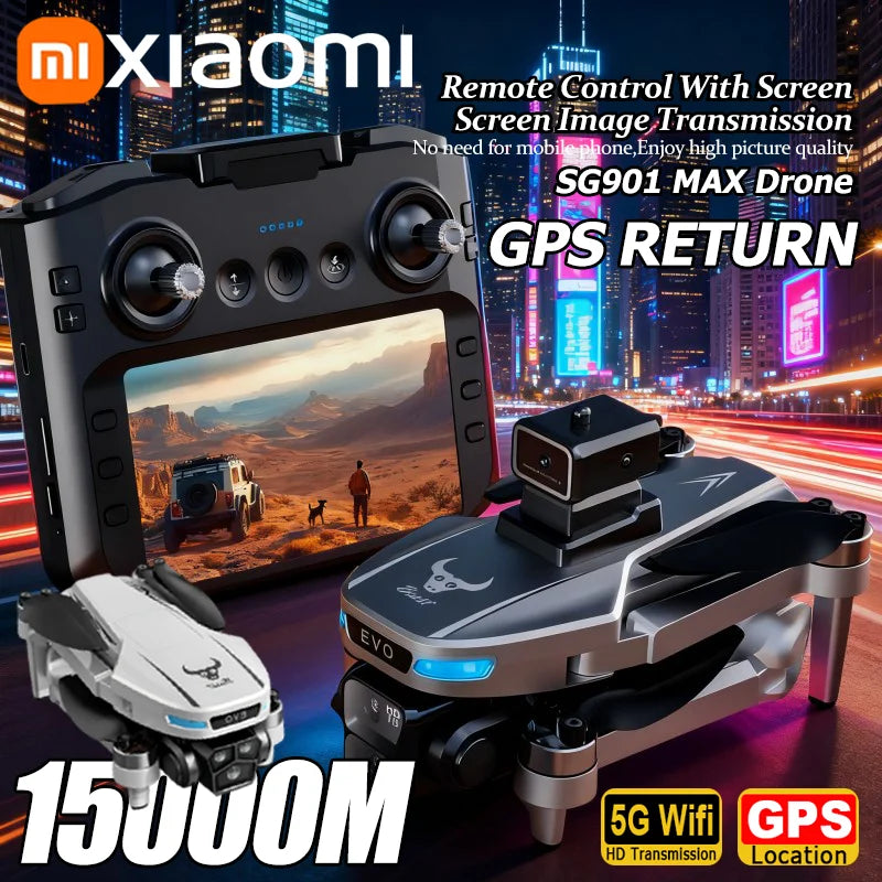 Xiaomi SG901 MAX GPS Drone Professional 8K Aerial HD Avoiding Obstacle with Larger Screen Remote Control Folding Brushless Drone