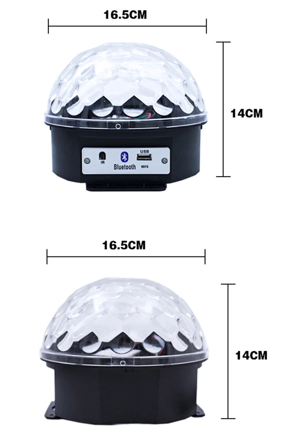 LED disco ball light Bluetooth music stage light bar remote control strobe light wedding party atmosphere light Halloween light