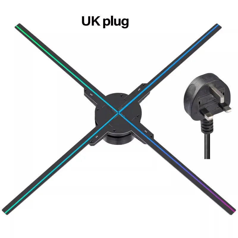 50cm 3D Hologram Fan Projector | HD LED Holographic Display | WiFi + App Control | Advertising & Events