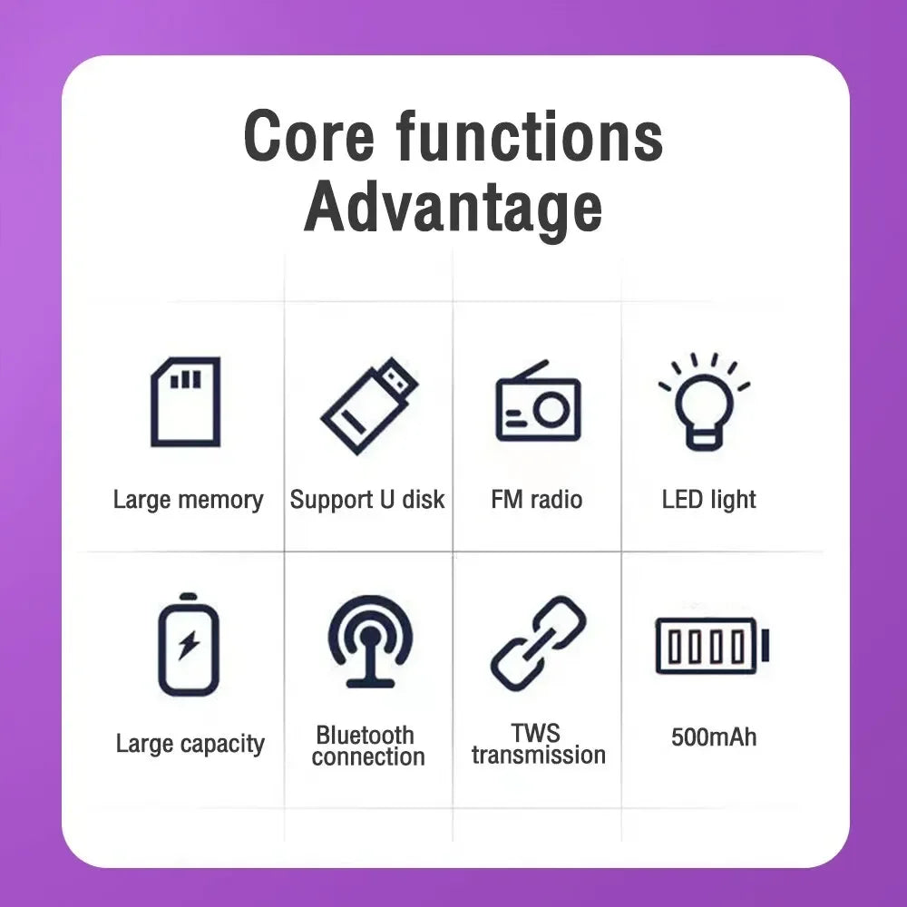 1202 Wireless Bluetooth Speakers Home Outdoor Portable Small Speaker Subwoofer Car Audio Bass MP3 Player Sound System LED Lights