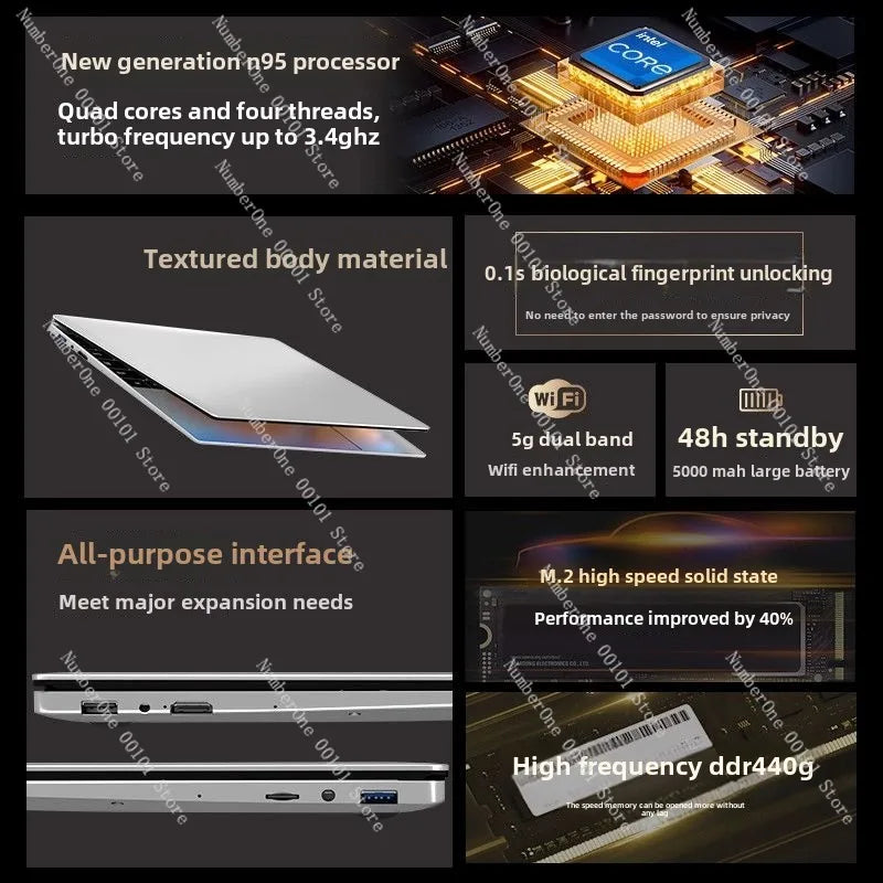 Long-Term Battery Life, 2025 New Ultra-Thin Notebook, I7-Level Processor, Business Office All-Round Laptop with High Value