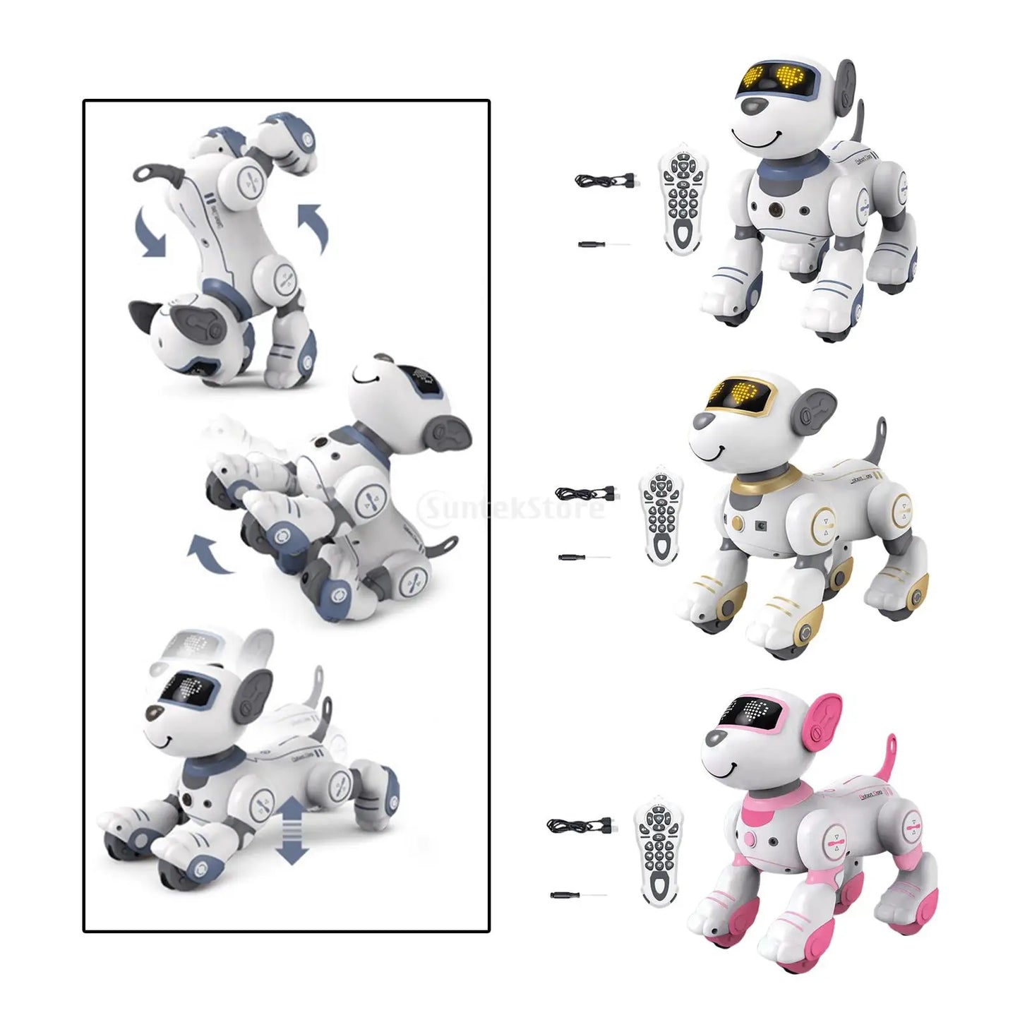 RC Robot Dog Electronic Walking Dancing Dog Intelligent Touch Remote Control Pet Dog Toy for Children's Toys Boys Girls Gifts