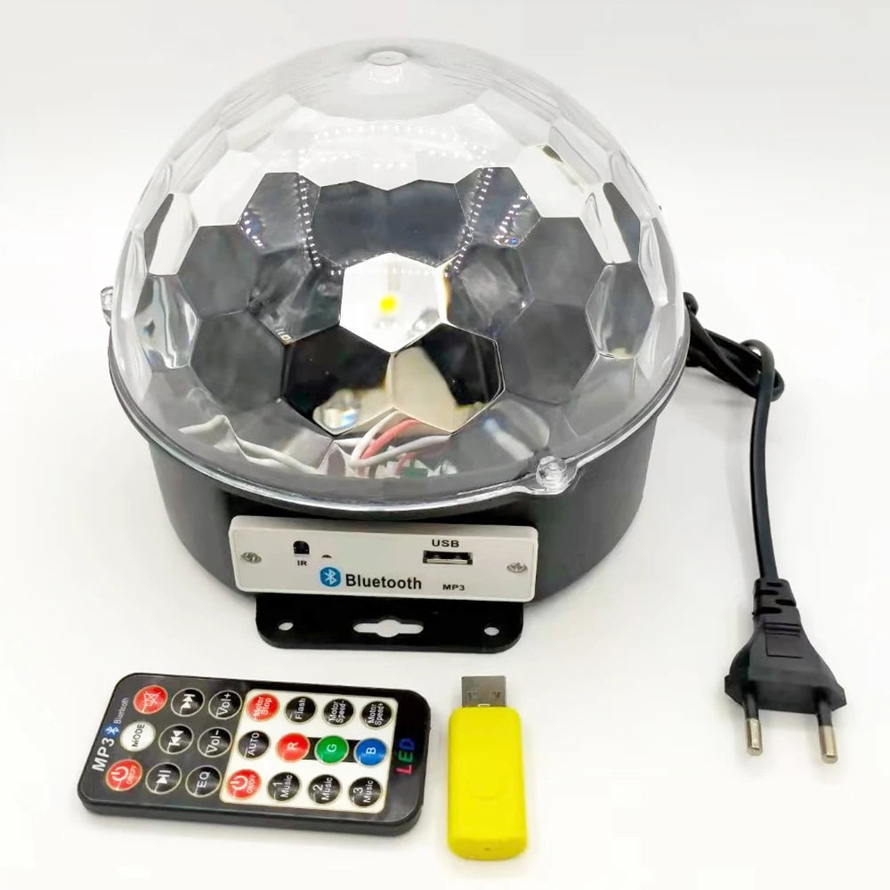 LED disco ball light Bluetooth music stage light bar remote control strobe light wedding party atmosphere light Halloween light