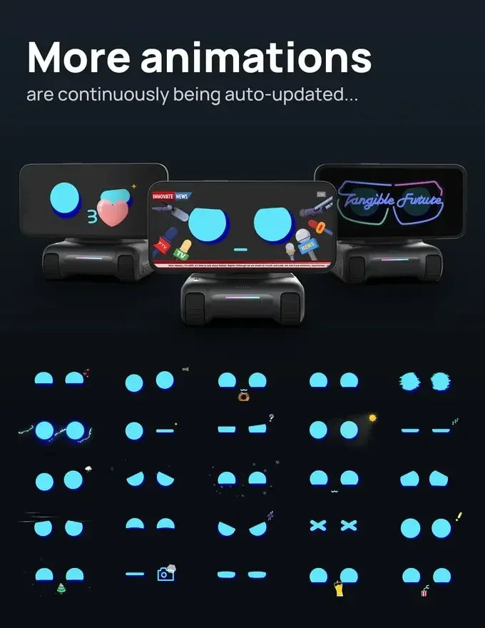 LOOI Smart Desktop Robot | AI Desktop Companion,ChatGPT Voice Interaction,Memory,Gesture& Face Recognition,Emotional Support
