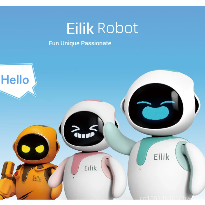 EMO Emoticons Eilik Smart Robot Electronics Automation AI Desktop Pet Intelligence Touch Interactive Mode Multi Functional Robot