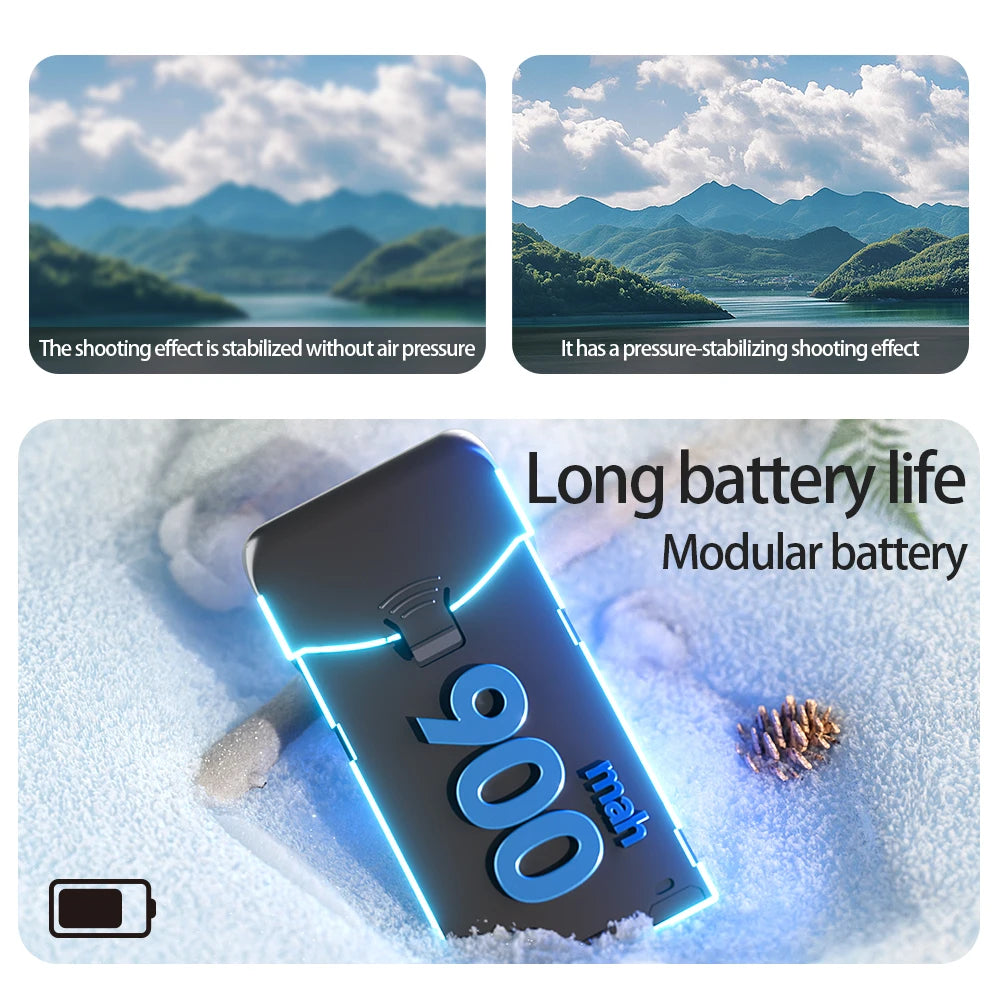 E55 Brushless Drone 8k Hd Dual Camera Aerial Photography With Screen Control Optical Flow Positioning Obstacle Avoidance